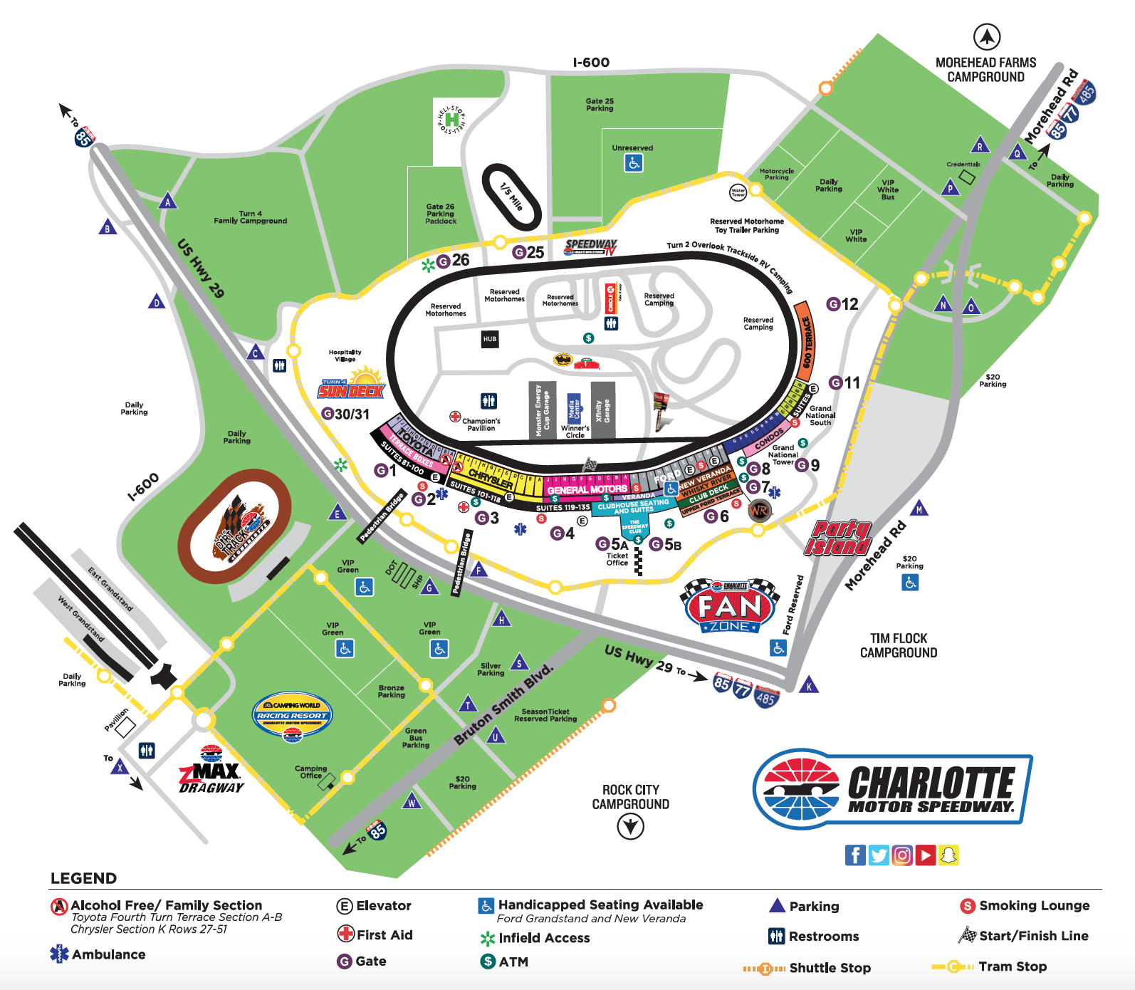 Fan Tips Fan Info Charlotte Motor Speedway